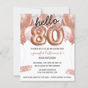 80 de balões brilhantes rosa