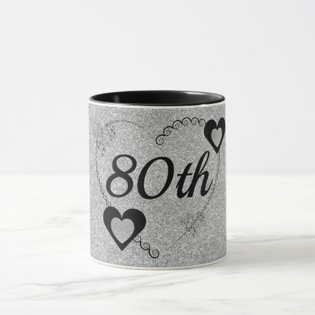 80 de caneca de aniversário especial na moda (Centro)
