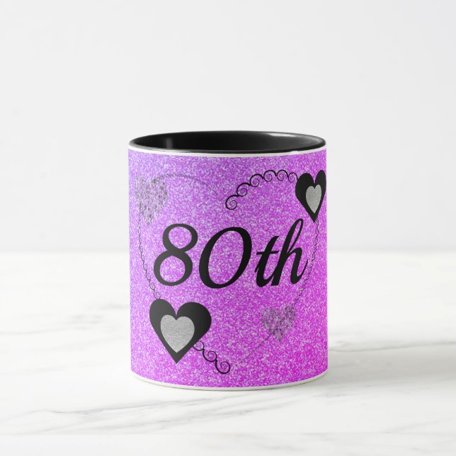 80 de caneca de aniversário especial na moda (Centro)