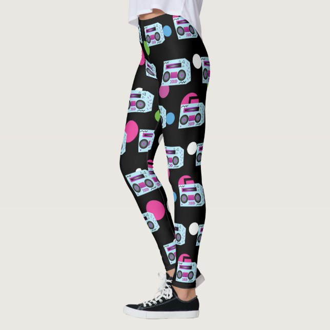 80s Costume Halloween Leggings (Esquerda)