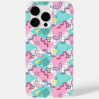 80's Memphis Active Pink Light Turquoise