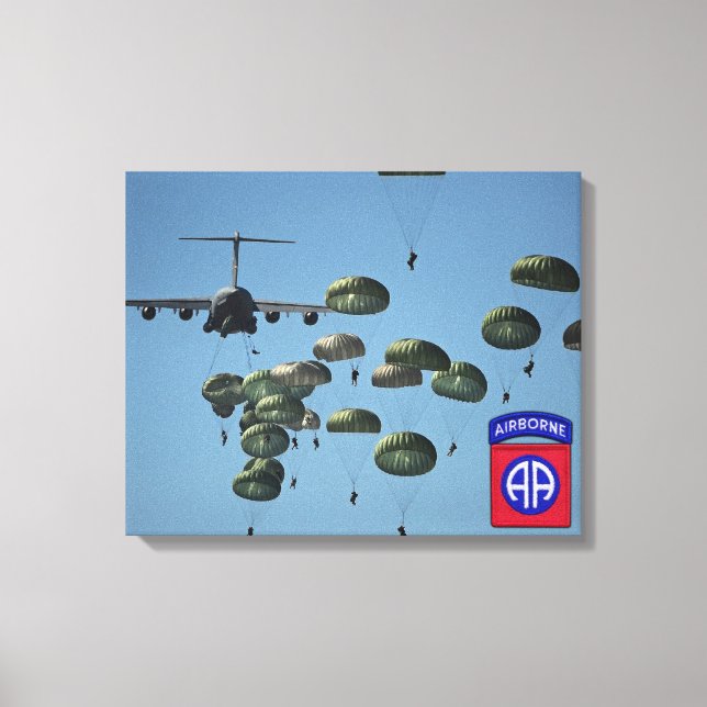 82ª canvas de veteranos da divisão aérea (Frente)