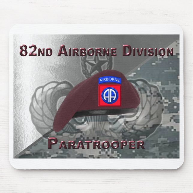 82ª Divisão Aerotransportada Presente de Mouse Pad (Frente)