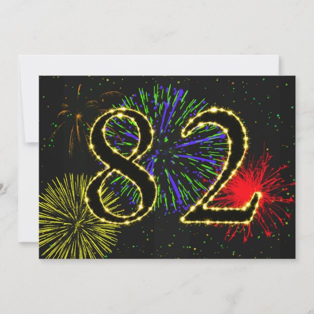 82º convite à festa de aniversário (Frente)