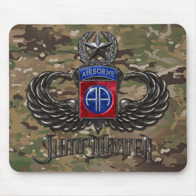 82.o aeroporto Jumpmaster Camo Mousepad (Frente)