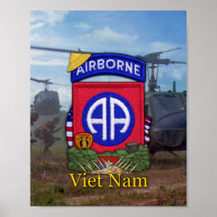 82nd Impressão do remendo da guerra do vietname d