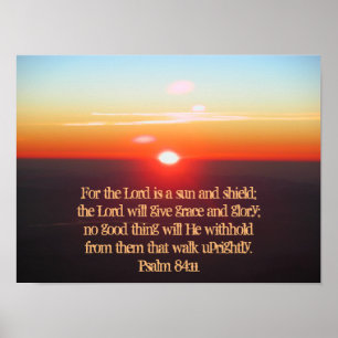84:11 do salmo o senhor é um poster do sol e do