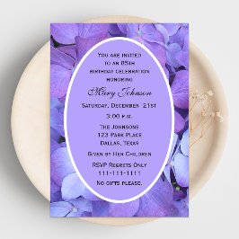 85. º Convite de aniversário