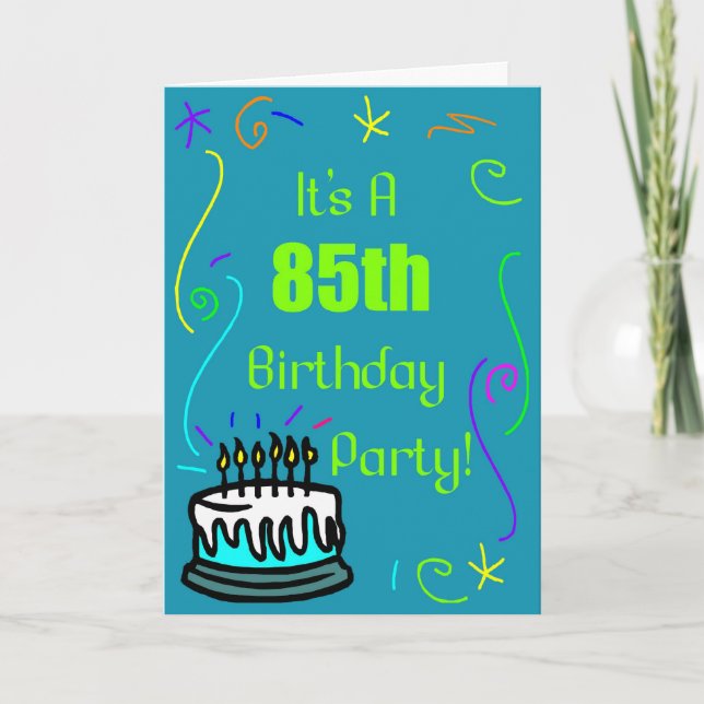 85th Convite de aniversário (Frente)
