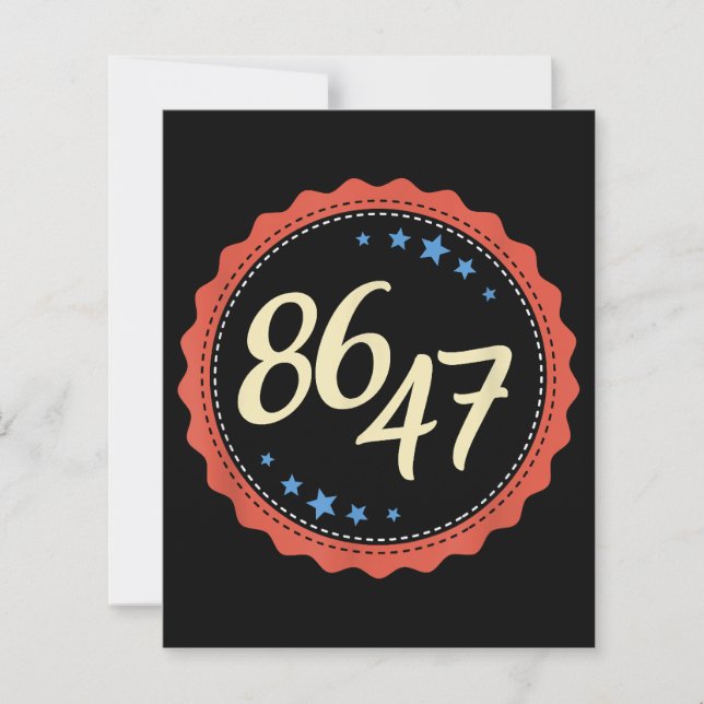 86 47 Anti Trump Engraçado (Frente)