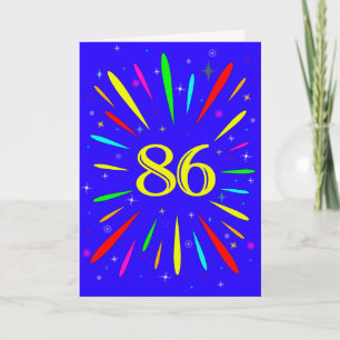 86.o Cartão de Explosão de Aniversário