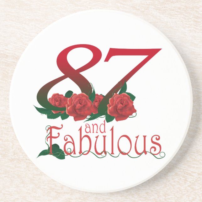 87th Porta copos do aniversário (Frente)