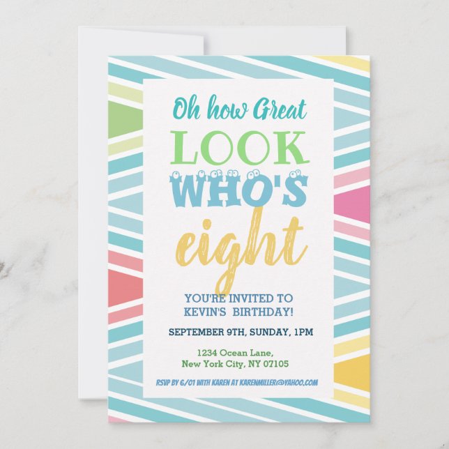 8.º Aniversário - Notícias do Convite (Frente)