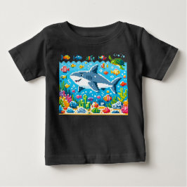 8-Bit Shark Adventure T-Shirt