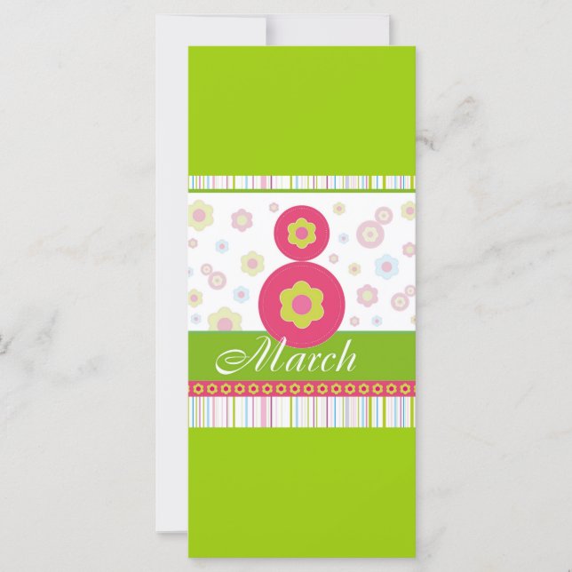 8 de março Dia Internacional da Mulher (Frente)