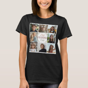 8 Foto Colagem Melhor Vovó Nunca T-Shirt
