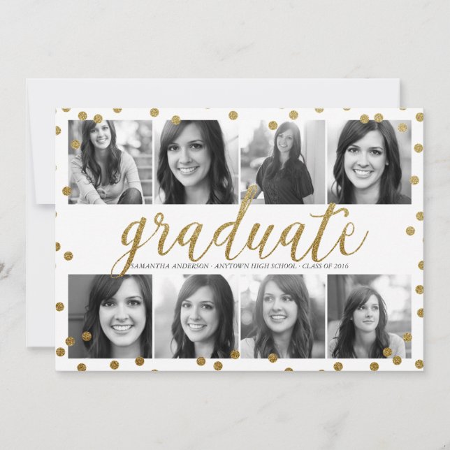 8 Foto: Convite para Graduação de Procura Dourada  (Frente)