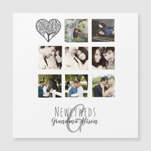 8 x FOTO COLAGE Newlyweds Personalizado WEDDING