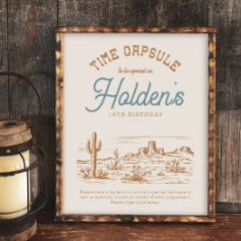 8x10 Cowboy Símbolo de cápsula