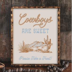 8x10 Cowboys são Sweet Western Sign