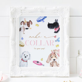 8x10 Fazer um Sinal de Colarinho de Cachorro