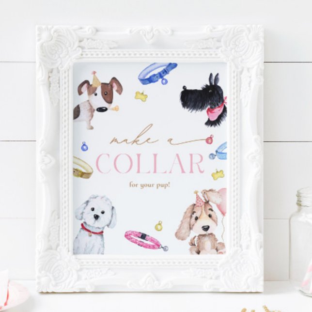 8x10 Fazer um Sinal de Colarinho de Cachorro (Criador carregado)