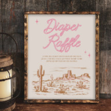 8x10 - Fralda rosa - Sinal de Raffle