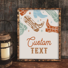 8x10 - Sinal Ocidental Personalizado e Editável