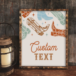 8x10 - Sinal Ocidental Personalizado e Editável
