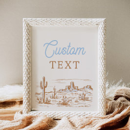 8x10 Sinal personalizado ocidental