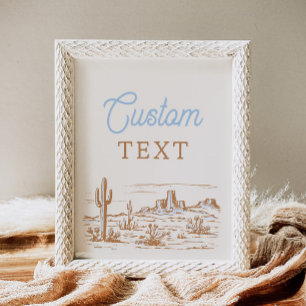 8x10 Sinal personalizado ocidental