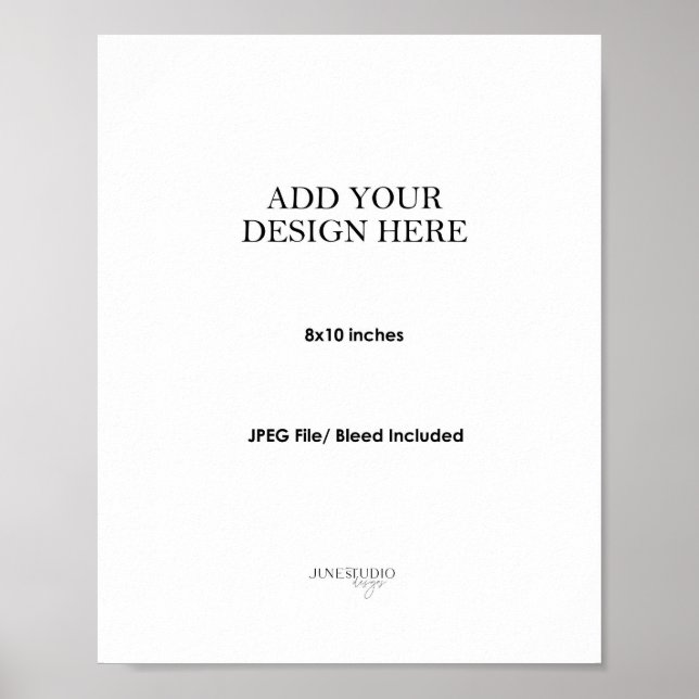 8x10" Wall Art Poster Printing (Frente)