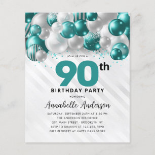90 de Aniversário do Balão de Teto do Orçamento