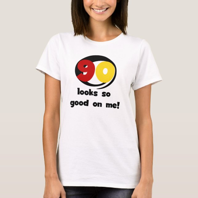 90 me parece tão bom com camisetas e presentes (Frente)
