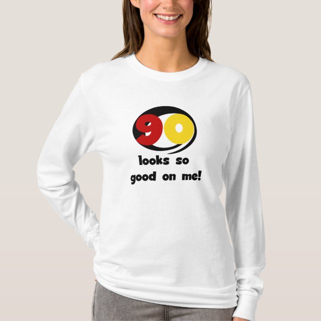 90 me parece tão bom com camisetas e presentes (Frente)