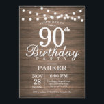 90 Russo Aniversário Convite String Luz Madeira<br><div class="desc">Convite de Aniversário para 90 Russo com Luzes de Cordas Fundo de Madeira. 16º 18º 21rua 30 40º 50º 60º 80 90 100º,  Qualquer idade. Para mais personalização,  clique no botão "Personalizar" e use nossa ferramenta de design para modificar este modelo.</div>
