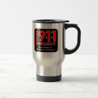 911" disca caneca de viagem da emergência 911"