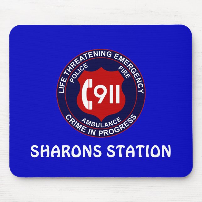 911 Dispatcher - Call Taker Mousepad (Frente)