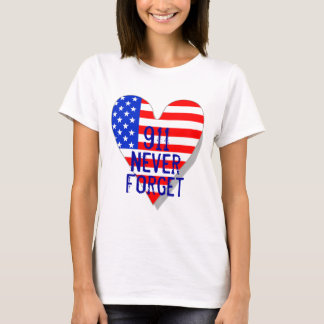 911 nunca esqueça o t-shirt
