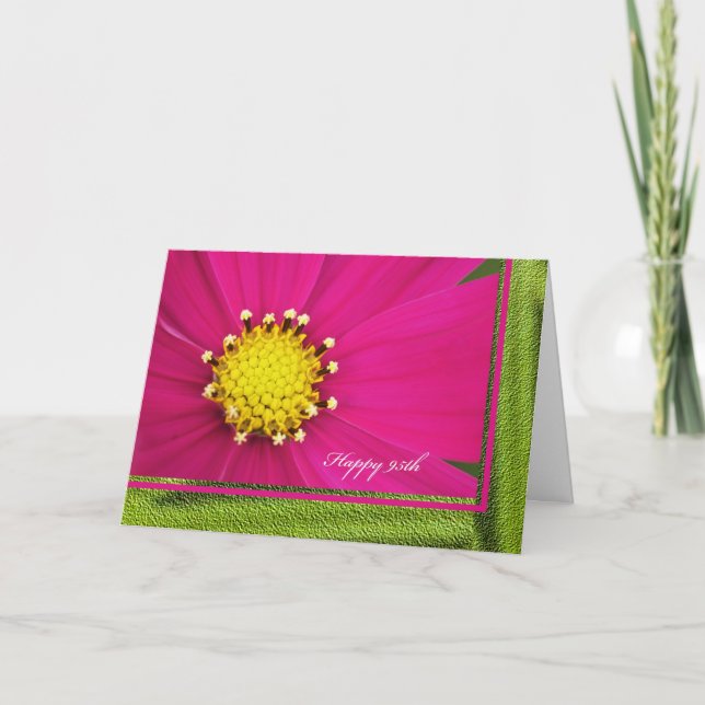 95th cartão feliz do aniversário -- Cosmos (Frente)