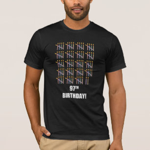 97º aniversário da T-Shirt com Velas