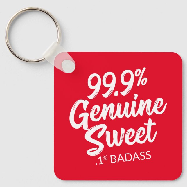 99,9% de Chaveiro de Badass Genuine Sweet 0,1% (Frente)