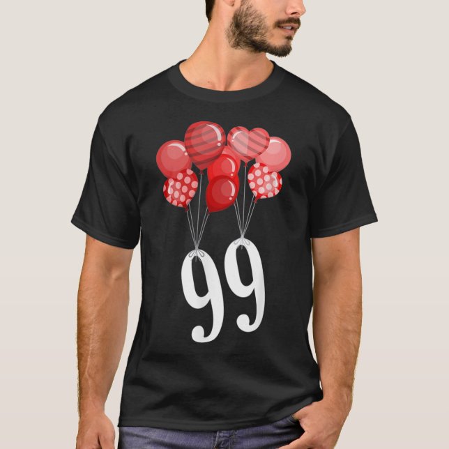 99 Balões Vermelhos - Camisa Clássica do Peace Lov (Frente)
