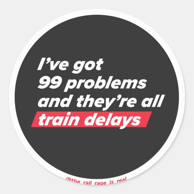 99 Problemas - adesivo (Frente)