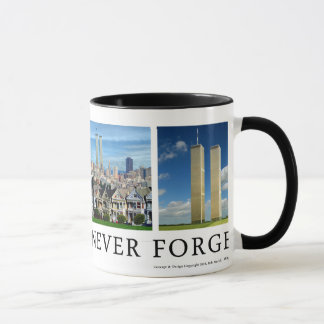 9/11" América nunca esquecerão" a caneca