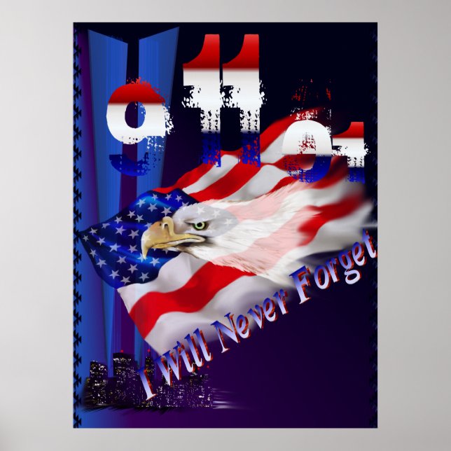 9 11 Nunca Esquecerei Poster (Frente)