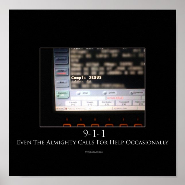 9-1-1 Poster motivacional (Frente)