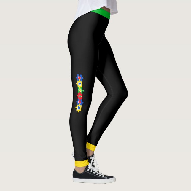 # 9 Conscientização sobre Autismo - Leggings (Direita)
