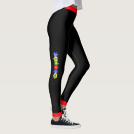 # 9 Conscientização sobre Autismo - Leggings