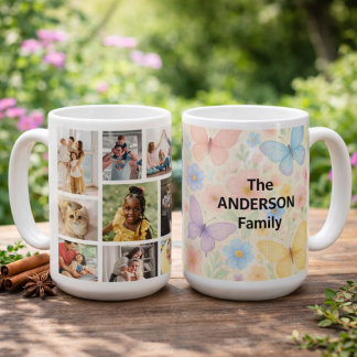 9 fotos com Caneca de Café Nome da Família